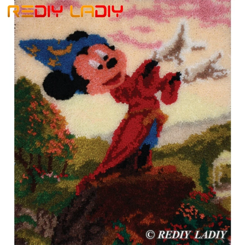 #^Special Price Latch Hook Kits Make Your Own Rug Cantor Micky Tapestry Crochet Cushion Mat DIY Carpet Rug Set Pre-Printed Canvas Hobby & Crafts #^Special Price Latch Hook Kits Make Your Own Rug Cantor Micky Tapestry Crochet Cushion Mat DIY Carpet Rug Set Pre-Printed Canvas Hobby & Crafts