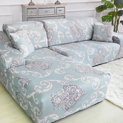 Чехлы для дивана для гостиной, растягивающийся чехол для дивана, комбинированный геометрический чехол для дивана, угловой l-образный чехол для дивана, мебельные чехлы - Цвет: 22