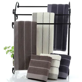 

3pcs a Set Soft Cotton Bath Towels For Adults Absorbent Terry Luxury Hand Bath Beach Face Sheet Women Basic Towels