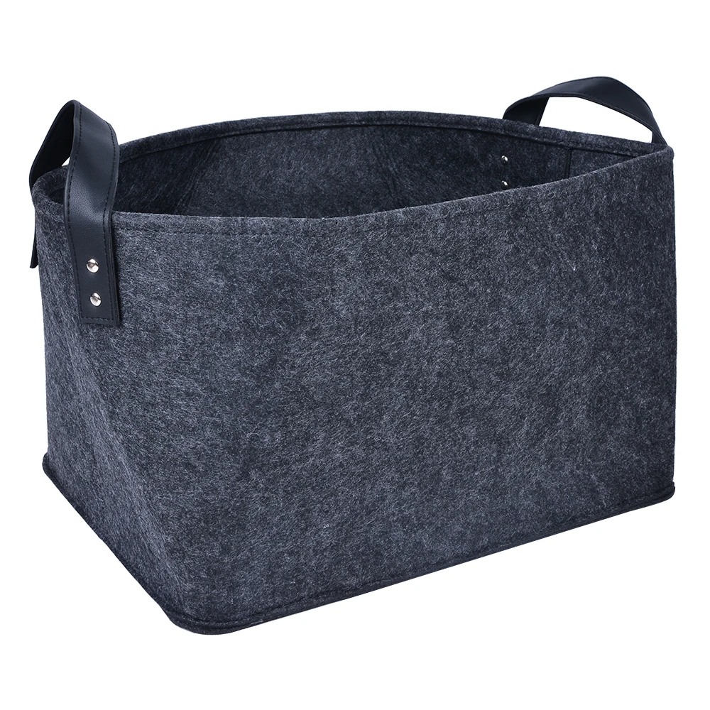 Cloth Collection Basket Toys Makeup Organizer Large Capacity With Handle Desktop Debris Storage Basket