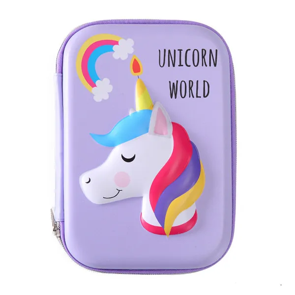 Unicorn Pencil Case Flamingo Pencil Box School Supplies 3D Estuche Escolar  Kawaii Trousse Scolaire Cute School Pencil Cases - AliExpress