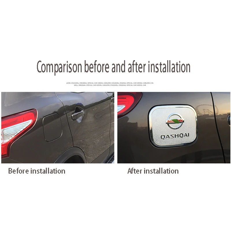 

for 20 Nissan new Qashqai fuel tank cap modified protective stickers 16 Qashqai protective decoration stainless steel sequins