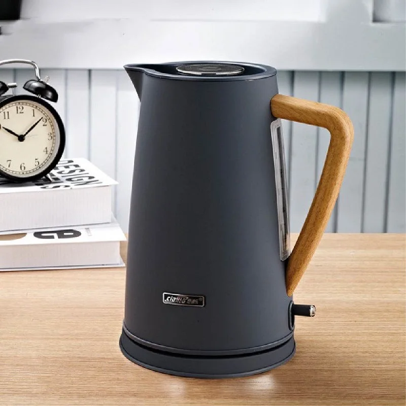 Ηλεκτρικός βραστήρας ευρωπαϊκού τύπου 1800W 304 από ανοξείδωτο ατσάλι με αυτόματη απενεργοποίηση, οικιακός βραστήρας, σκεύη κουζίνας, καφετιέρα 1.7L_voghion.com