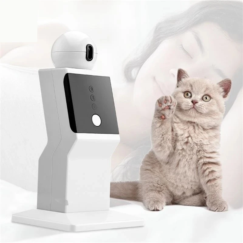 

Electric Laser Cat Toy Robot Teasing Cats Toys Automatic for Kitten Play Game Pet Quiet Random Mode Wave Point Funny Crazy Toys