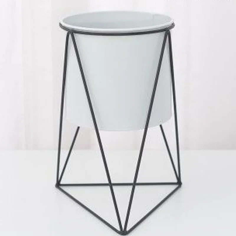 Современные растения держатель Горшки Цветочные посадки контейнер домашний сад простой Декор