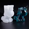 Unicorns/Cat Silicone Resin Molds Irregular Coasters Pendant Mold For Jewelry Candy Soap Candle Molds Decoration Tools ► Photo 2/6
