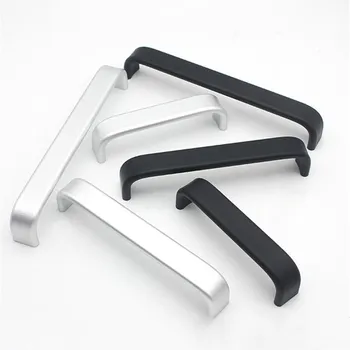 

KK&FING Modern Oxidized Matte Aluminum Alloy Kitchen Cabinet Door Knobs and Handles Solid Drawer Pulls Furniture Handle Hardware
