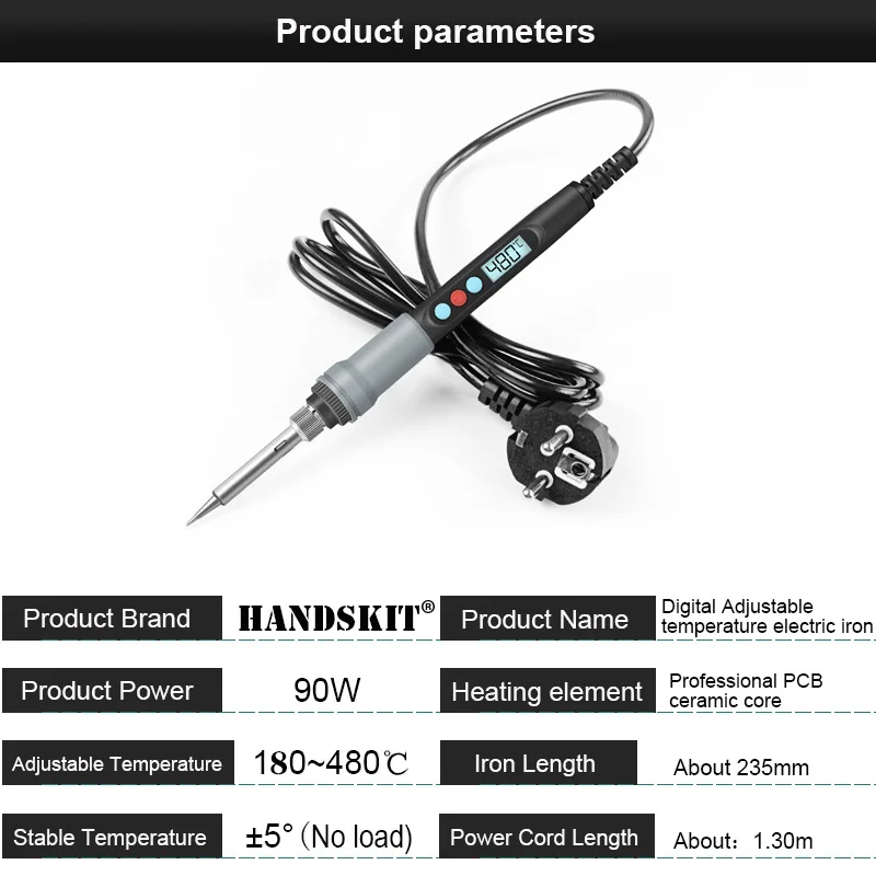 hot air rework station 80W Digital Electric Soldering Iron Kit Set Temperature Adjustable 220V 110V Soldering Tool Heater Soldering Iron Tip Rework electric welding