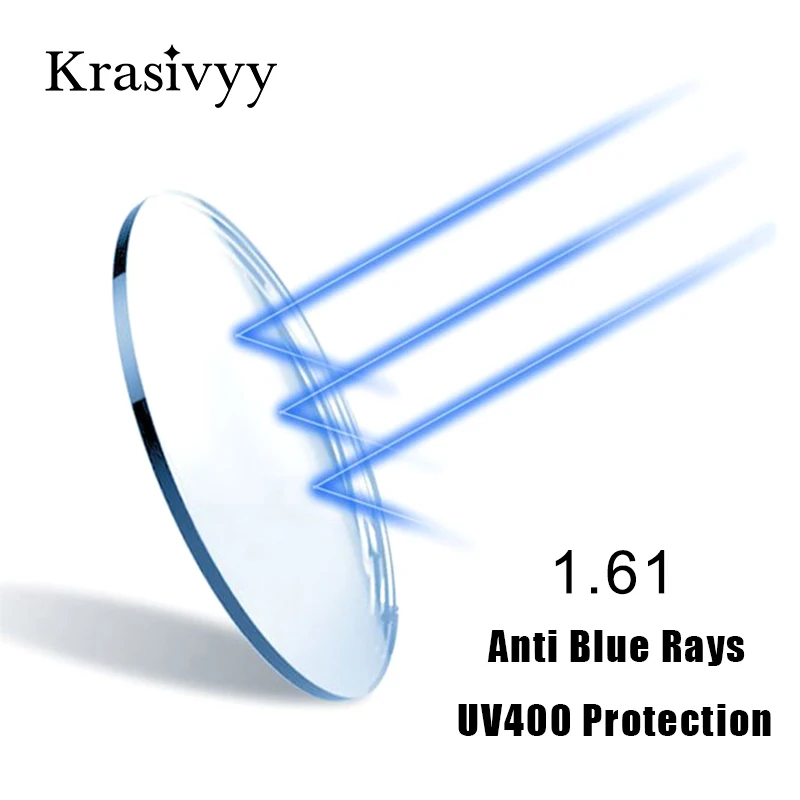 

1.56 1.61 1.67 1.74 (+10.00~-10.00) Anti Blue Ray Prescription CR-39 Resin Aspheric Glasses Lens Myopia Hyperopia UV400 Lenses