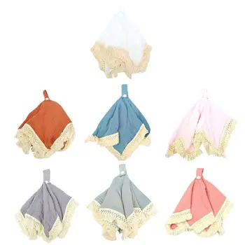 

Cotton Baby Bibs Easy to Carry Nipple Feeding Towel Newborn Infants Burp Cloths F3ME