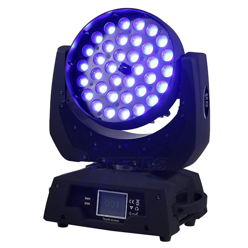 2 шт. 19X15 Вт Светодиодный светильник с движущейся головкой и зумом RGBW 36x12 Вт 36x15 Вт DMX512 вечерние световые лучи для сцены Dj оборудование 36X18 Вт RGBWA UV 6в1 SHEHDS