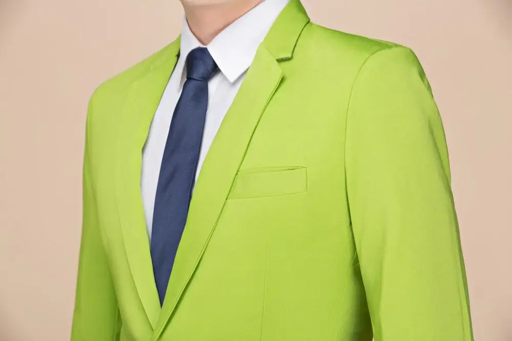 Business Men Formal Multicolor Wedding Suit Blazer Set 2 Pieces Khaki Pink Groom Host Chorus Group Outfit Solid Color Slim Coat Business Men Formal Multicolor Wedding Suit Blazer Set 2 Pieces Khaki Pink Groom Host Chorus Group Outfit Solid Color Slim Coat