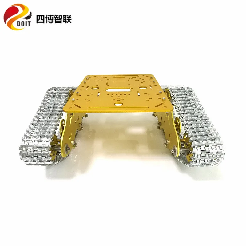 SZDOIT Full Metal Shock Absorbing Tank Chassis MTS300 Smart Tracked Crawler Robot Platform Motor With Encoder DIY Education Toy