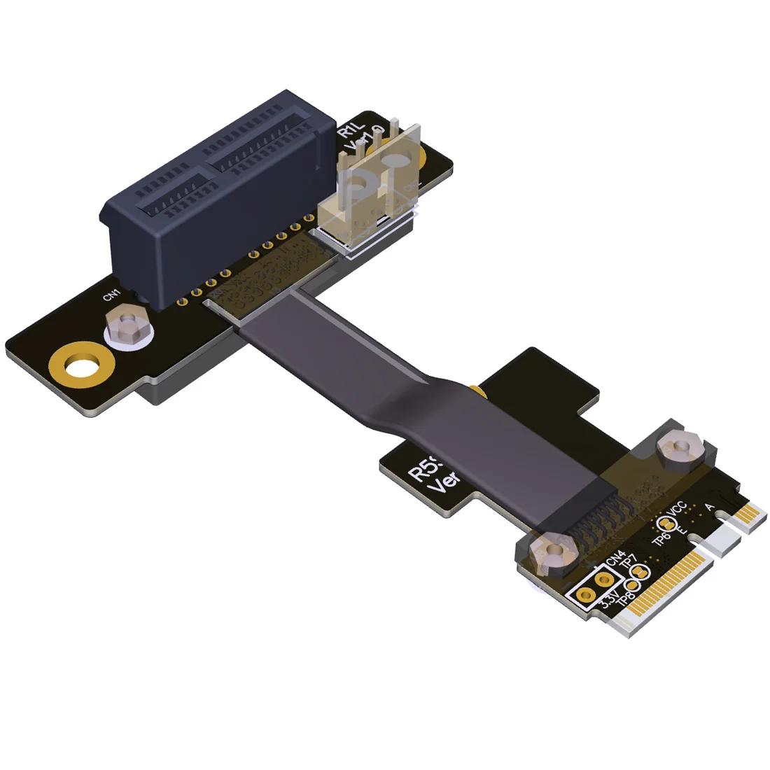 

M.2 WiFi A.E Key A+E To PCI-e 4x x4 Riser Extender Adapter Card Ribbon Gen3.0 Cable AE Key A E For PCIE 3.0 x1 x4 x16 M2 Card