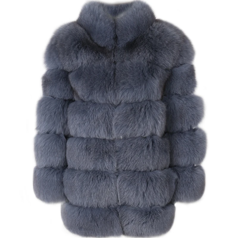 real fur coat long ladies natural sleeve women fox | Женская одежда