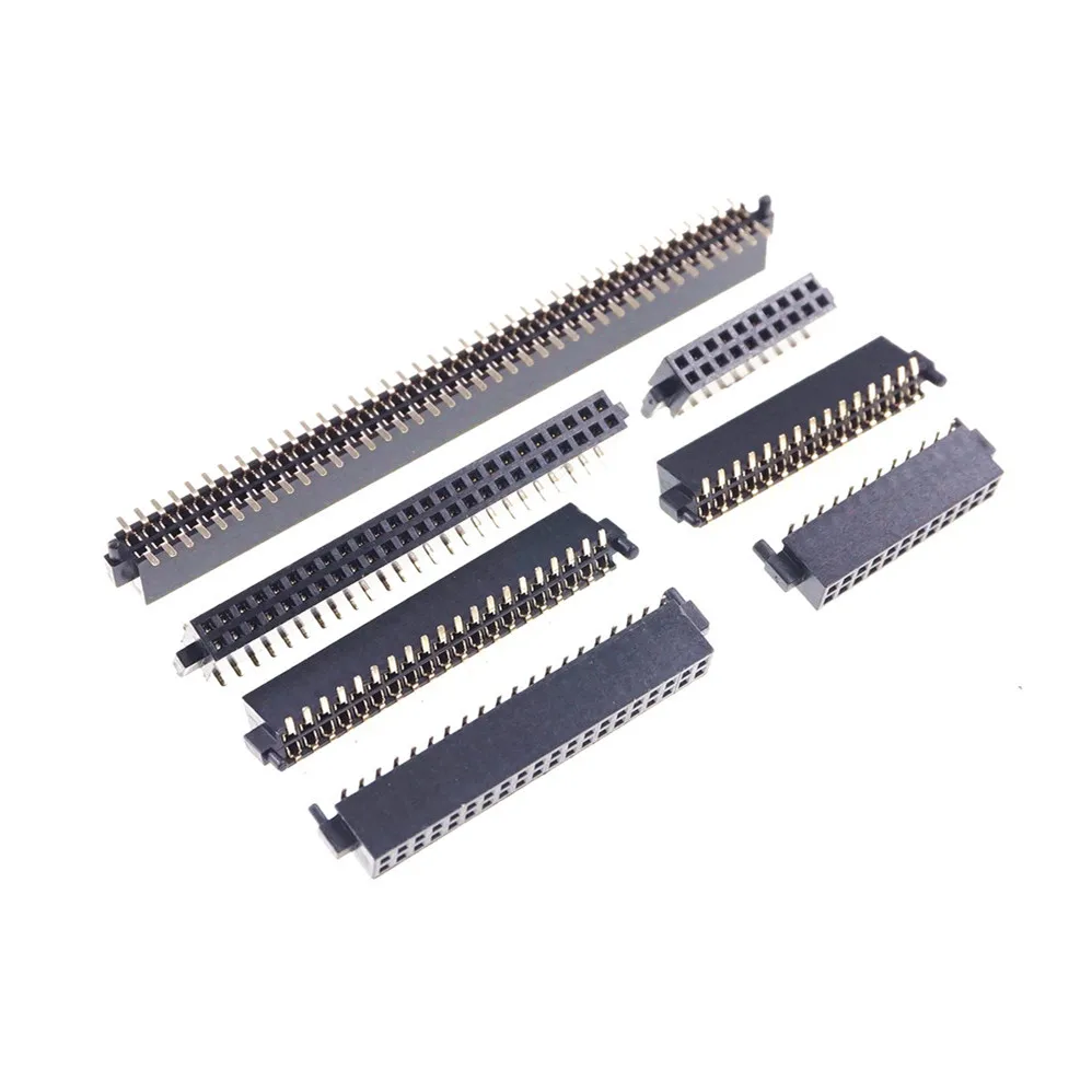 Контактные центры 100 шт. 1 27 мм разъемы PCB SMT С стойками 20 30 40 50 60 80 контактов двойные