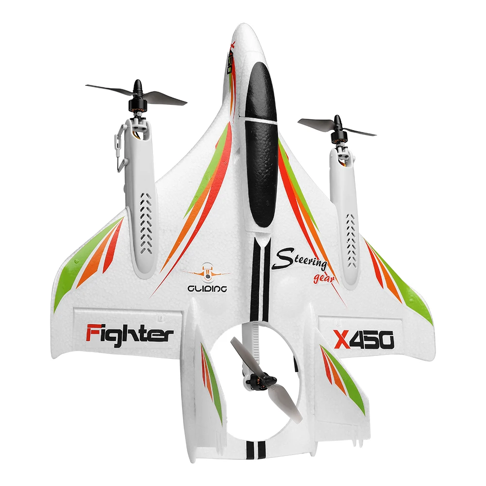 

RC Plane Aircraft DIY Assemble Landing Fixed Wing 6 Way 3D/6G Airplane Gift Brushless Drone Mini Toy Flying Vertical Takeoff