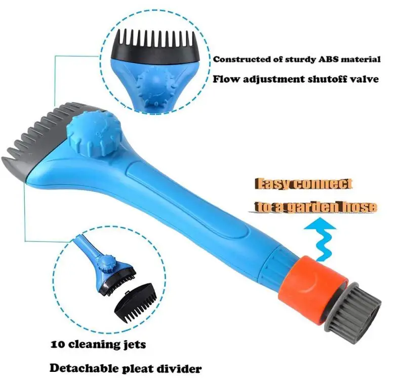 Handheld Swimming Pool Filter Cleaner Cleaning Brush Hot Tub Spa Pond Pool Filter Cleaner Swimming Cleaning Accessory swimming pool cleaning kit pool cleaning brush pool filter cleaner
