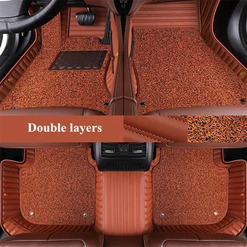 

High quality! Custom special car floor mats for Audi Q3 2020 waterproof durable two layers car carpets for Q3 2019,Free shipping