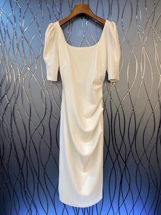 2020 Early Autumn New Women's Square Collar Solid