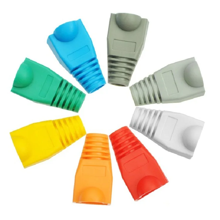 

High Quality Environmentally Friendly RJ45 Cable Network Gigabit Modular Plug RJ45 Network Cable Connector Protective Case Ferru