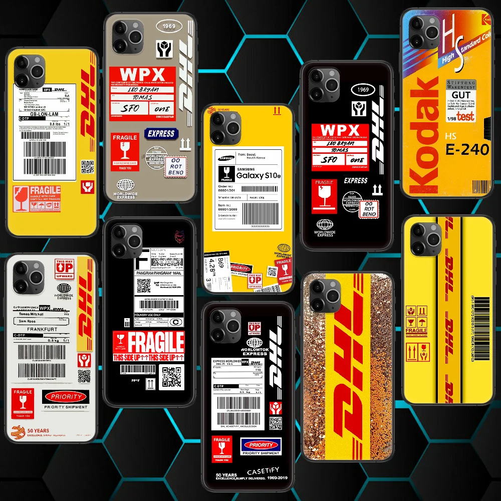 Экспресс-доставка DHL Iphone 4 4s 5 5S SE 5C 6 6S 7 8 plus 11 12 Mini Pro Max X XS XR 2020 для телефона чехол