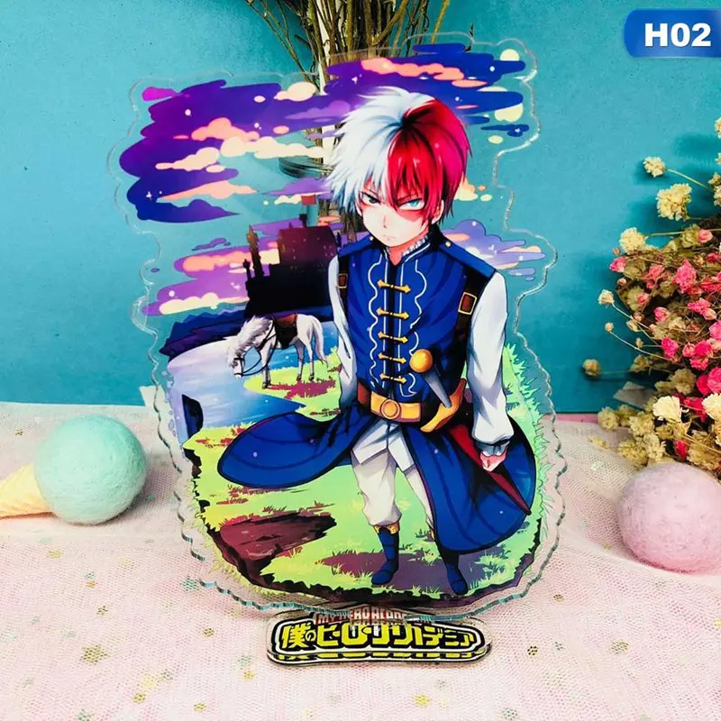 H02 My Hero Academy boku stand рисунок акриловая Модель Держатель тарелок торт аниме японский - Цвет: H02