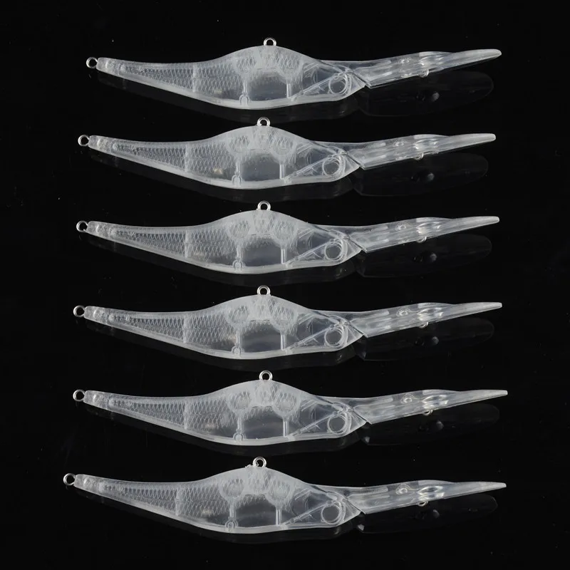 

12.7cm/8g 50pcs Blank Unpainted Bait DIY Minnow Crankbait wobbler Unpainted Lure Freshwater Fishing Blank Hard Lures Isca Pesca