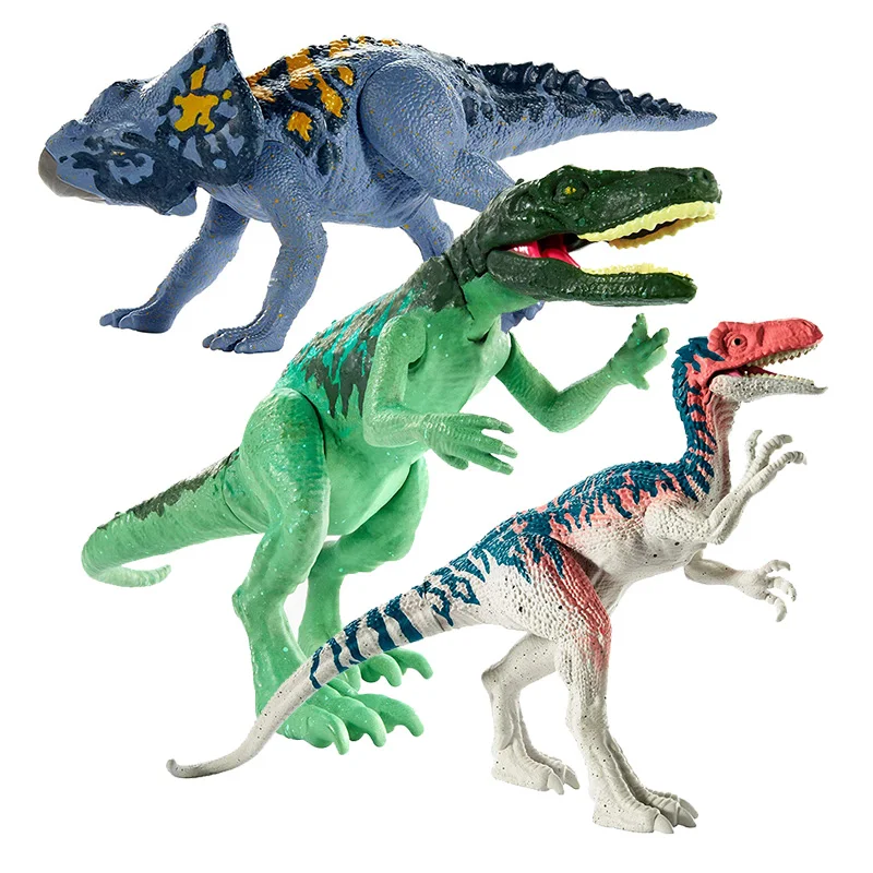 17 см мир Юрского периода 2 игрушки атака пакет Velociraptor синий рисунок диморфодон галлимимус Дракон ПВХ фигурка модель куклы игрушка