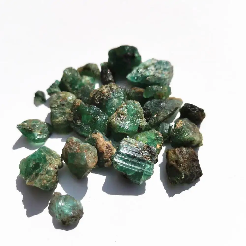 Natural Rough emerald Stones Raw gem stone for collection 5
