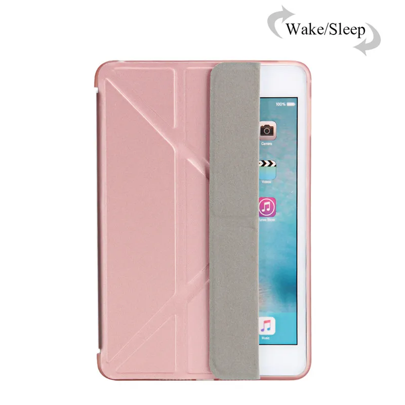 Ультратонкий дизайнерский чехол подставка из искусственной кожи для ipad mini