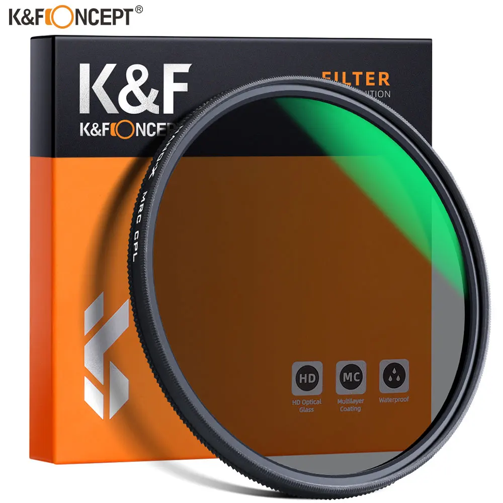 Круговой поляризационный фильтр K &amp F Concept 1/37/40/43/46/49/52/55/58/72/77/82 мм HD 18-слойный