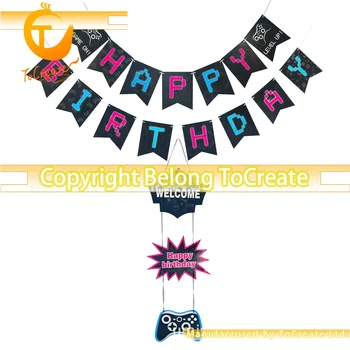 

to Create Game Theme Party Decoration Children's Birthday Popular Games Baby Shower Decorations Paw Patrol Birthday