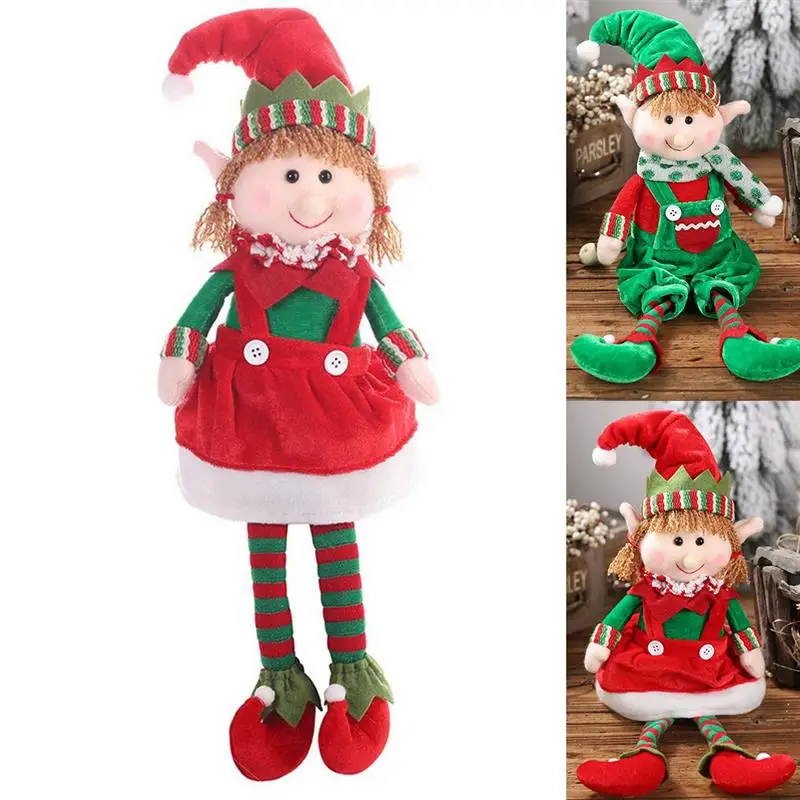 

Plush Doll Toy Creative Cute Doll Ornament Desktop Decoration For Christmas Festival Decor Photography Props Birthday Gifts