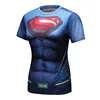 T shirt Women Bodybuilding Slim T-Shirt 3D Superhero Union Quantum Quick Dry Compression Shirt Ladies Stretch Sports T-shirt Fit 2