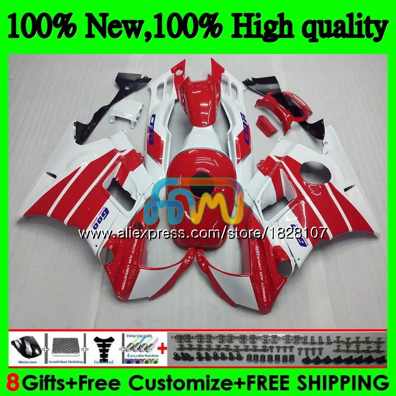 Корпус+ майка для HONDA CBR 600F3 600 F3 FS CBR600FS 3BS. 14 CBR600 F3 CBR600F3 красный белый 1995 1996 1997 1998 95 96 97 98 обтекатель