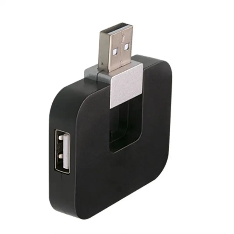 Складной USB 2,0 4-Порты и разъёмы компонентов мульти концентратор разделитель Мощность для Тетрадь компьютера ПК ноутбука Прямая поставка