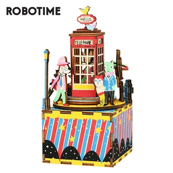 

Robotime DIY Music Box 3D Wooden Puzzle Assembly Model Building Kits Musical Toys for Children Birthday Gift AM401 Drop Shipping
