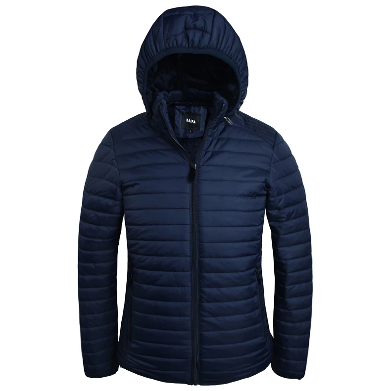 

Men Cotton Padded Winter Jacket Coat mens warm jacket Solid color hooded Zipper Thick Coat Men padding Parka