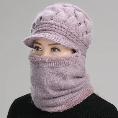 Зимние женские головные уборы, Skullies Beanies, шапка для мамы, бини для женщин, шарф, шапка, Балаклава, маска, шапка, вязаная шапка в полоску