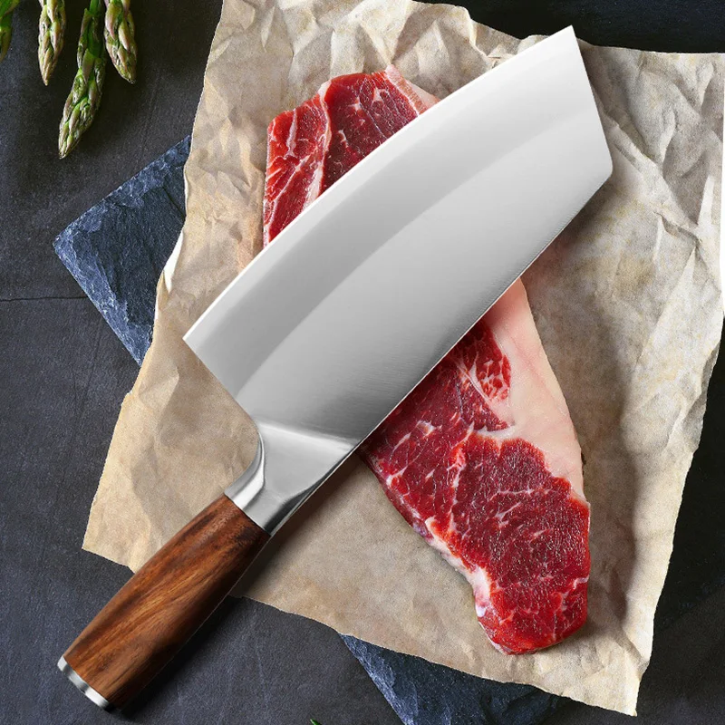 Kitchen Knife Household Stainless Steel Chef Meat Chopper Knife Chinese Handmade Forge Slicing Knife Cleaver Chopper Cutter Tool Kitchen Knife Household Stainless Steel Chef Meat Chopper Knife Chinese Handmade Forge Slicing Knife Cleaver Chopper Cutter Tool