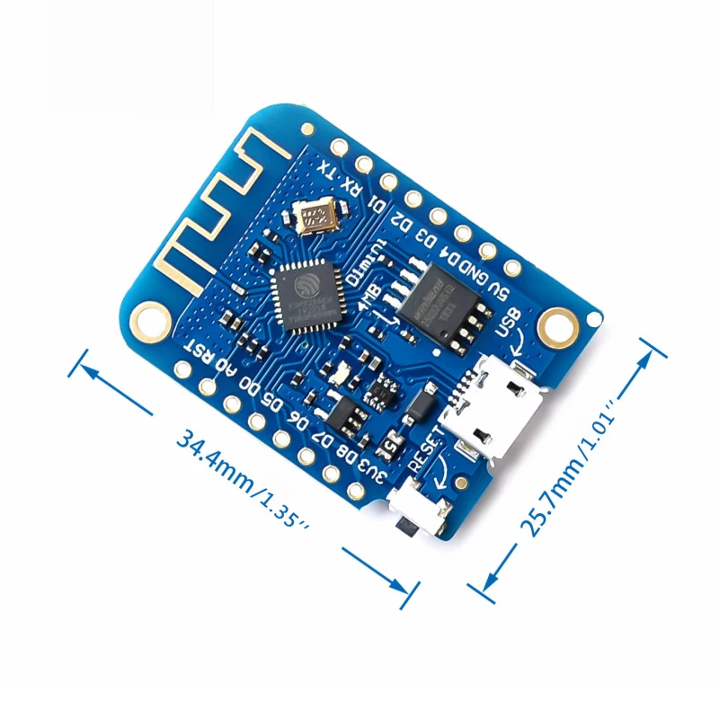 WeMos D1 Mini Pro V3.0 NodeMcu 4 Мб байт Lua WIFI Интернет вещей макетная плата на основе ESP8266 Nodemcu |