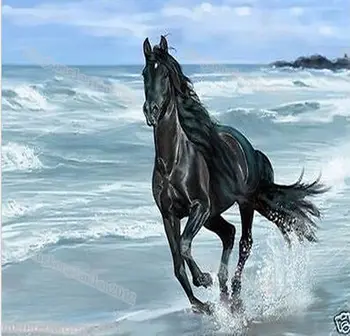 

Beautiful 100% Hand-Painted Art Wall Oil Painting On Canvas The Running Horse