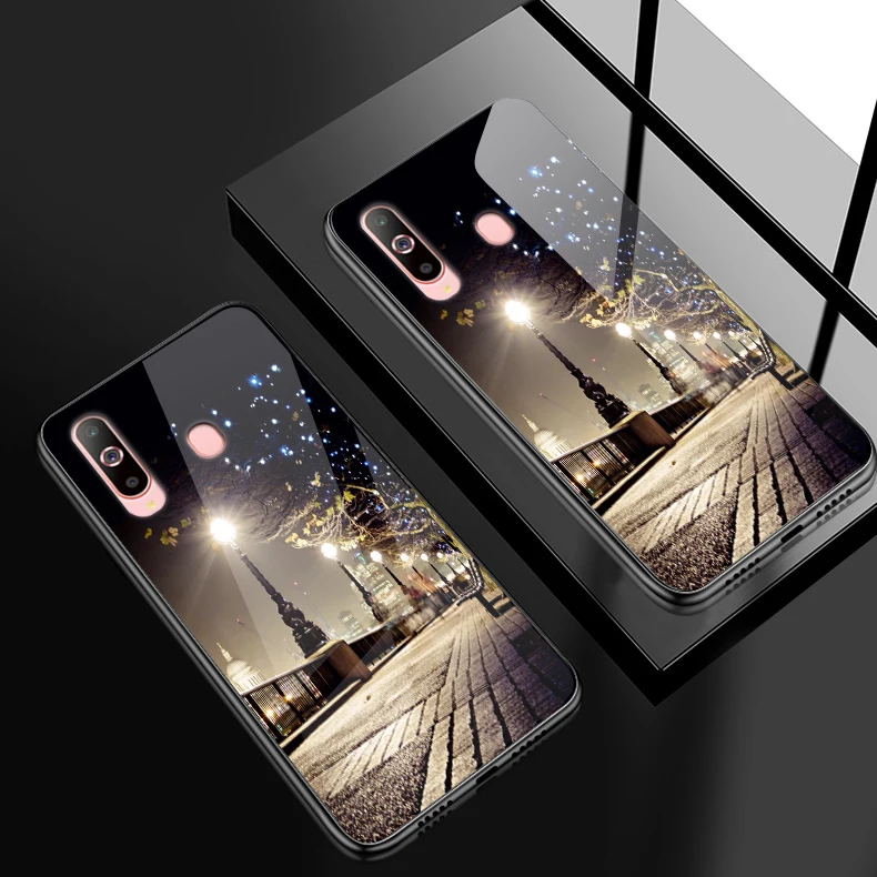 W339 Чехол для телефона для samsung Galaxy A10 A20 A30 A40 A50 A6S A70 A8S A80 A90 закаленное Стекло крышка J4Plus M10 M20 M30 Note9 жесткий корпус - Color: W339