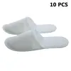 1/10PCS Unisex Home Guest Hotel Slipper Travel White Cotton Portable Disposable Slippers Salon Spa Indoor Non-slip Adult Slipper 1
