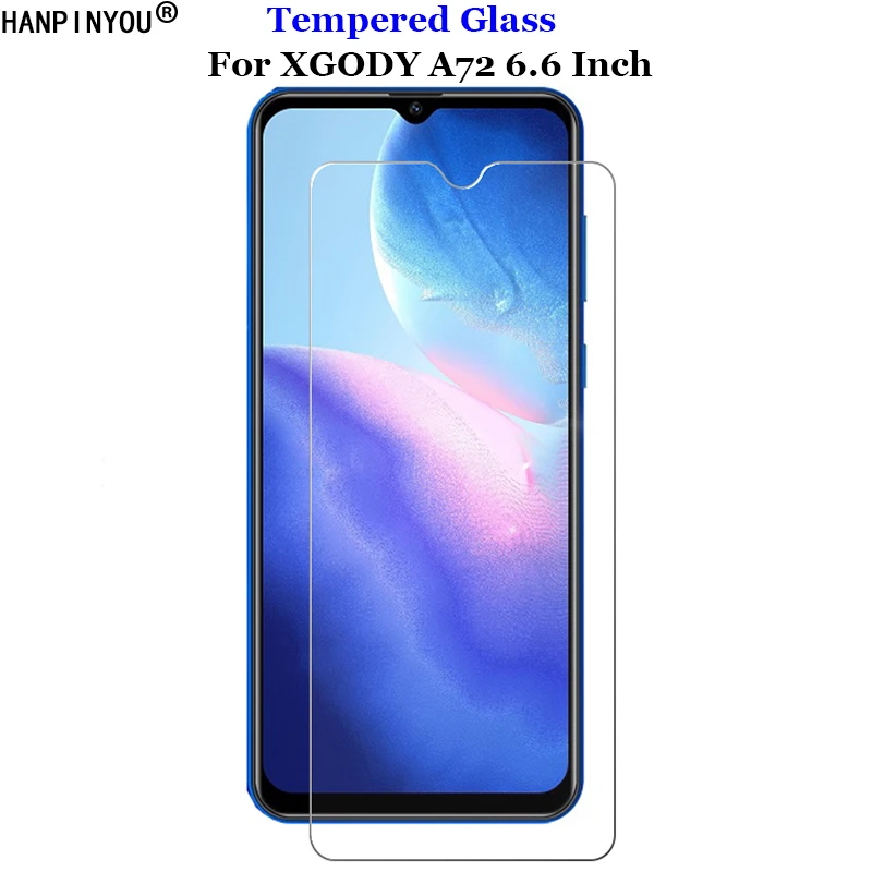 For XGODY A72 6.6" Clear Tempered Glass 9H 2.5D Premium Screen