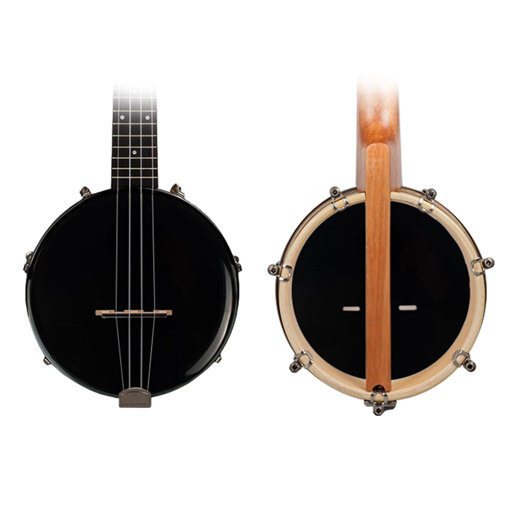 26 дюймов банджо Banjolele миниатюрная гитара укулеле-4-String Винтаж-покрытием с сумкой электронный тюнер