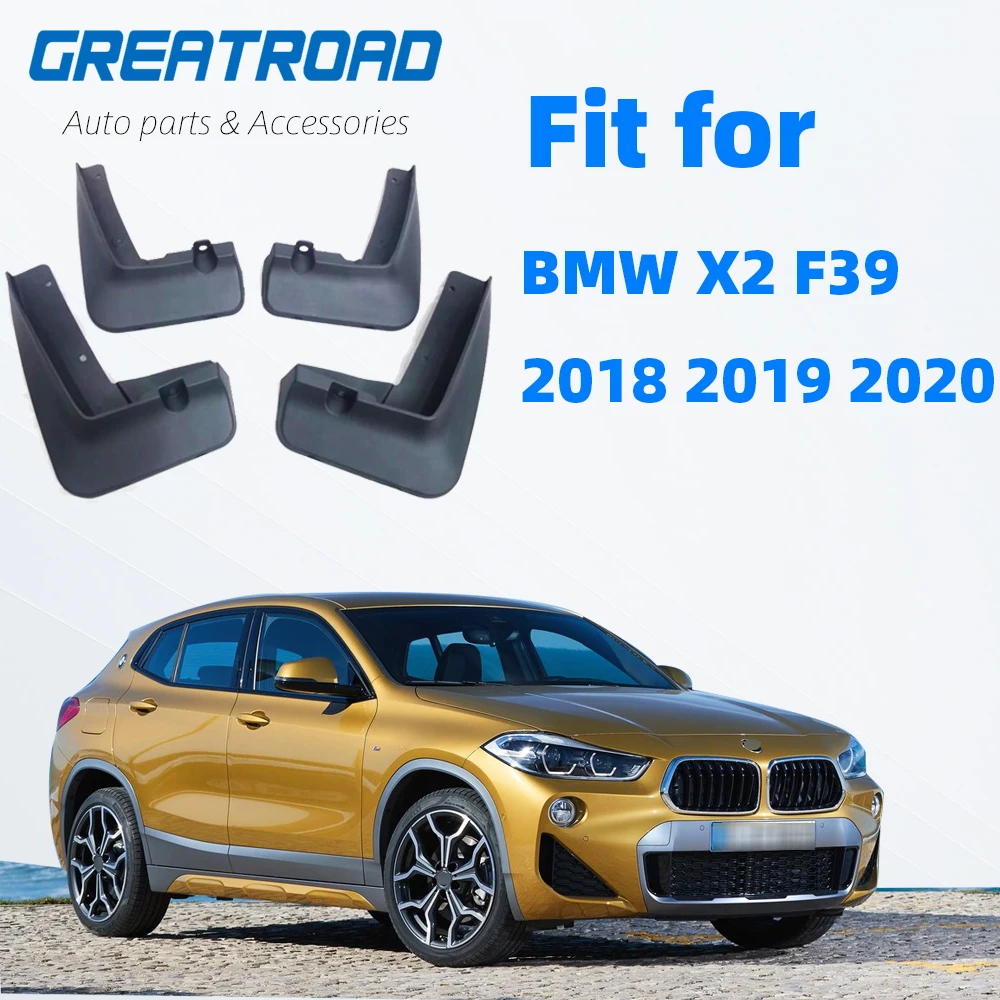 

4 PCS For BMW X2 F39 2018 2019 2020 Front Rear Car Mudguard Fender Mud Guard Flaps Splash Flap Mudguards Accessories