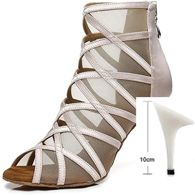 

DIY Summer Style Salsa Bachata Dance Shoes Party Dancing Shoes For Women Latin Dance Shoes Women's Salsa Sapato Feminino Boots