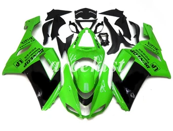 

New ABS Motorcycle Full Fairings Kit Fit For Kawasaki Ninja ZX-6R 636 2007 2008 07 08 6R bodywork set Black green